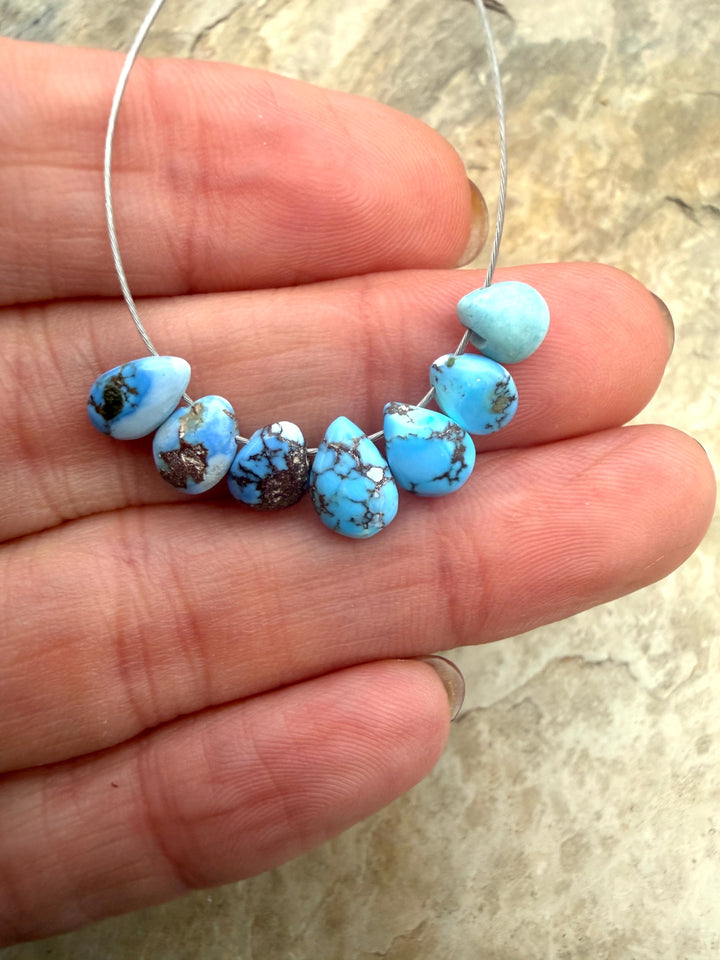 RARE AAA+ Golden Hills Turquoise (Kazakhstan) Briolette