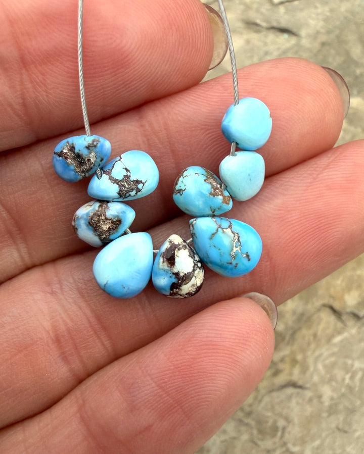 RARE AAA+ Golden Hills Turquoise (Kazakhstan) Briolette