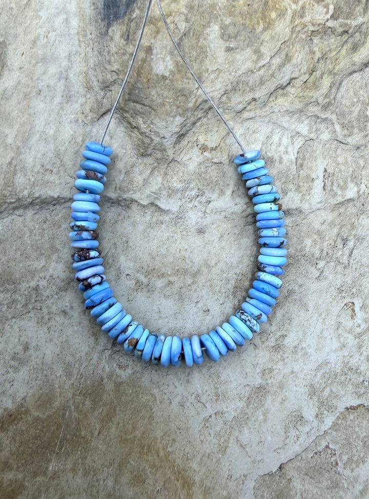 RARE AAA+ Golden Hills Turquoise (Kazakhstan) Button Beads