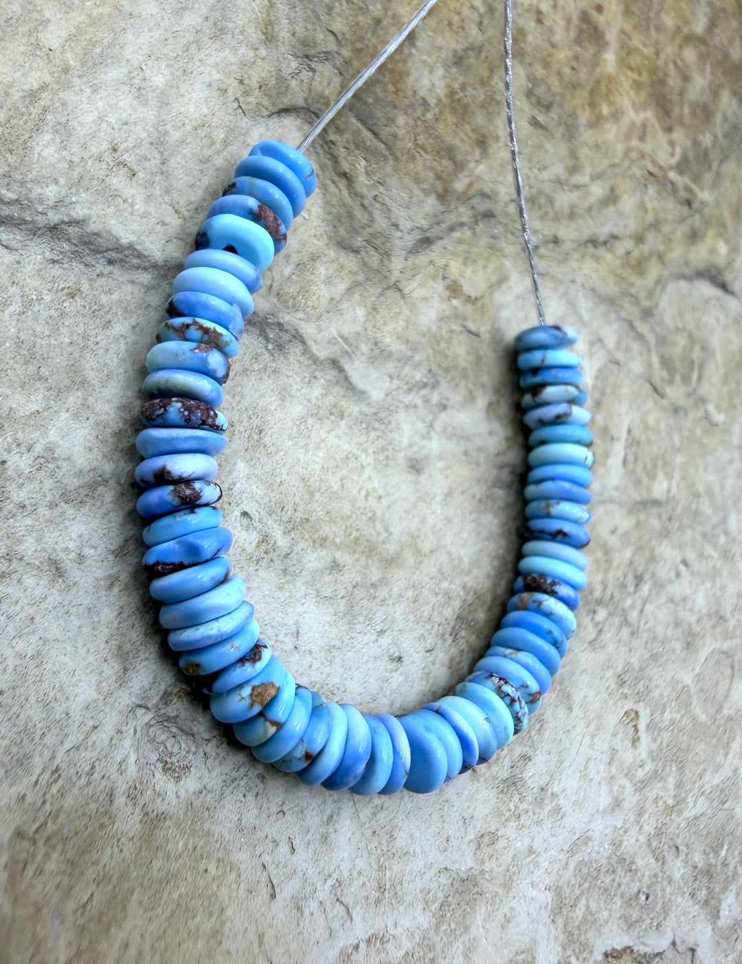 RARE AAA+ Golden Hills Turquoise (Kazakhstan) Button Beads