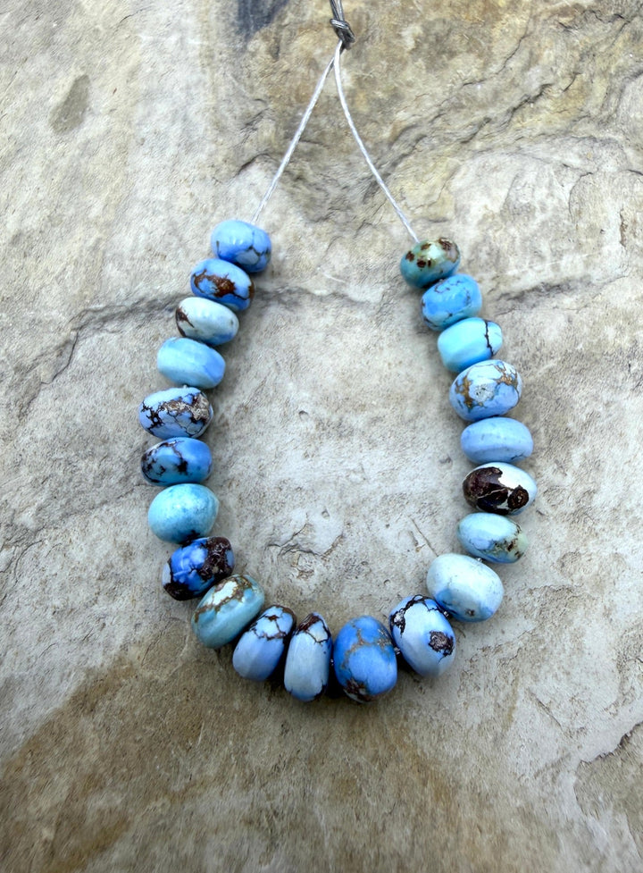 RARE AAA+ Golden Hills Turquoise (Kazakhstan) Handcut 5-6mm