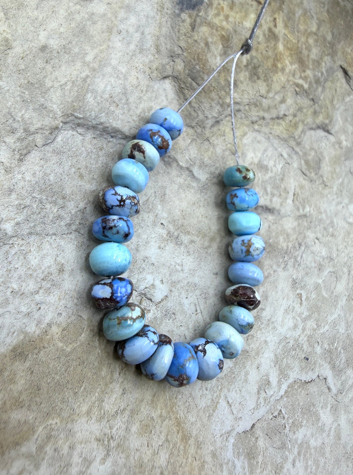 RARE AAA+ Golden Hills Turquoise (Kazakhstan) Handcut 5-6mm