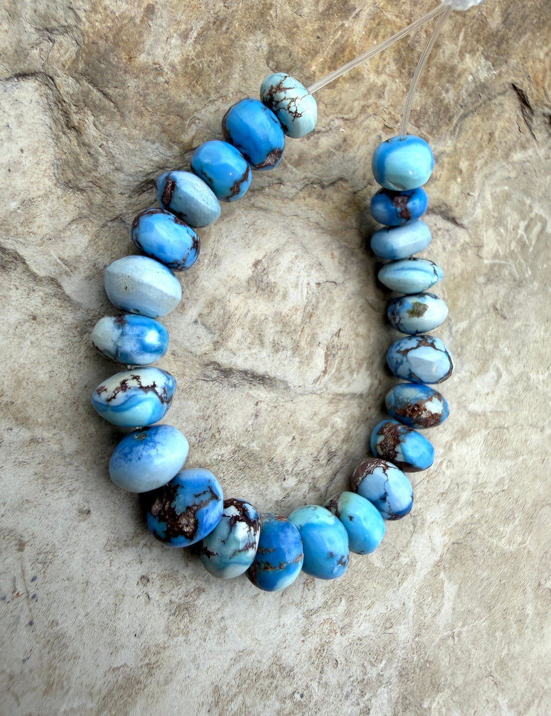 RARE AAA+ Golden Hills Turquoise (Kazakhstan) Handcut 5-6mm