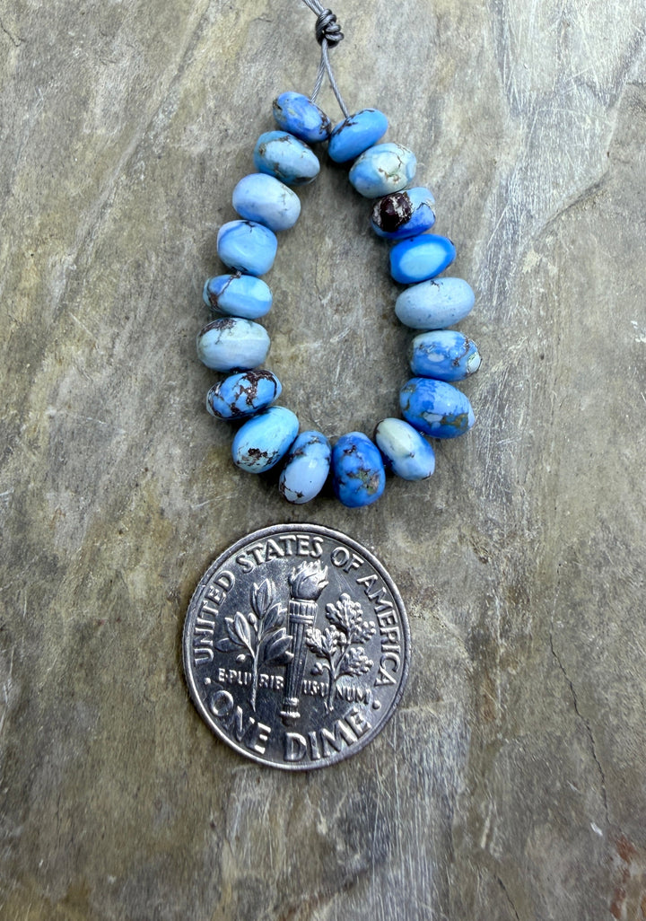 RARE AAA+ Golden Hills Turquoise (Kazakhstan) Handcut 5-6mm