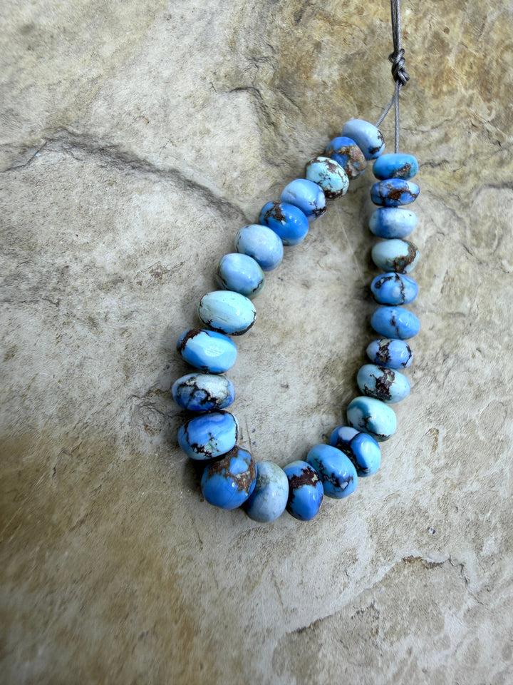RARE AAA+ Golden Hills Turquoise (Kazakhstan) Handcut 5-6mm