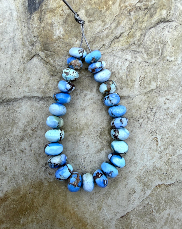 RARE AAA+ Golden Hills Turquoise (Kazakhstan) Handcut 5-6mm