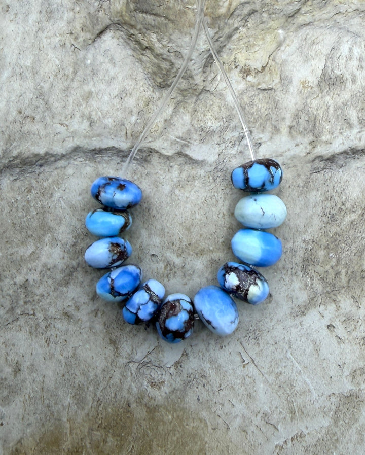 RARE AAA+ Golden Hills Turquoise (Kazakhstan) Handcut 5mm