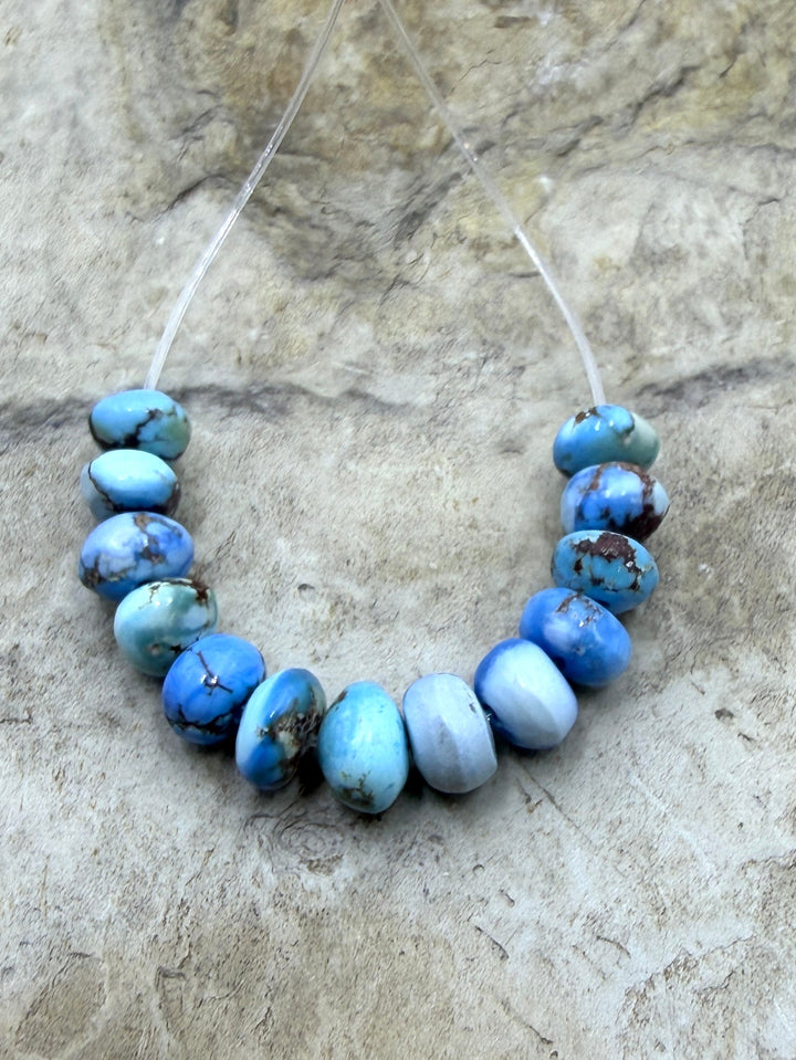 RARE AAA+ Golden Hills Turquoise (Kazakhstan) Handcut 5mm