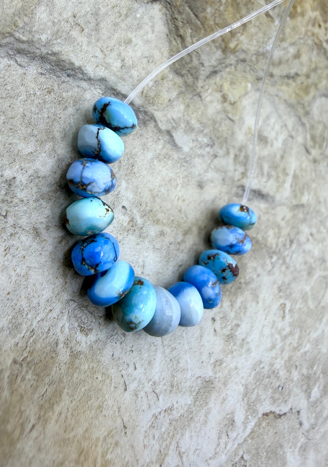 RARE AAA+ Golden Hills Turquoise (Kazakhstan) Handcut 5mm