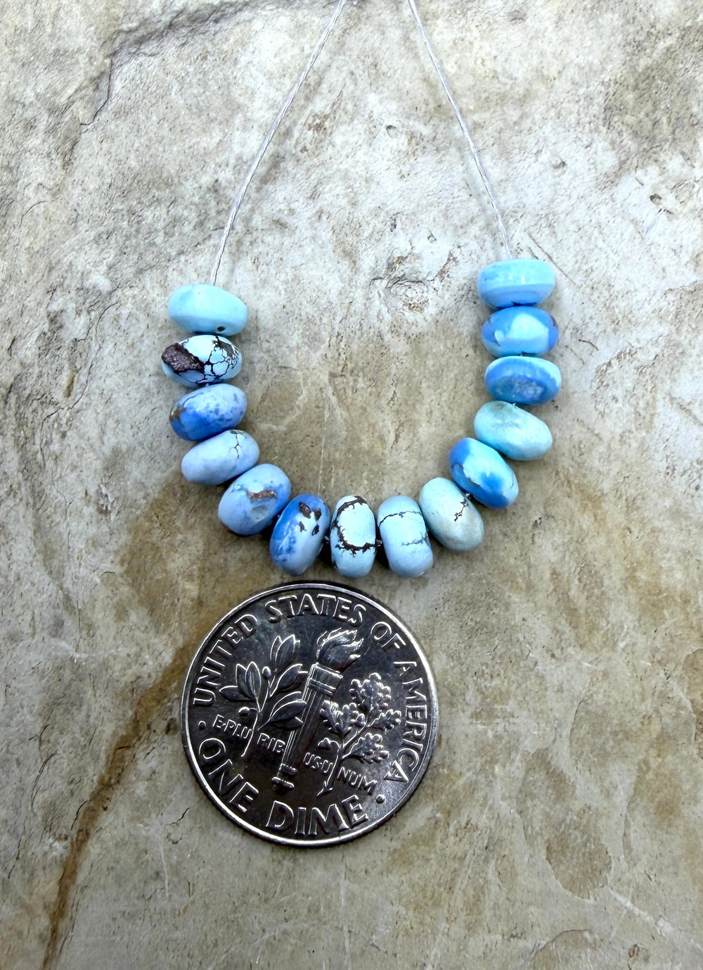 RARE AAA+ Golden Hills Turquoise (Kazakhstan) Handcut 5mm
