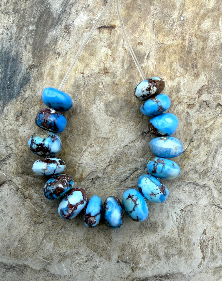 RARE AAA+ Golden Hills Turquoise (Kazakhstan) Handcut 5mm
