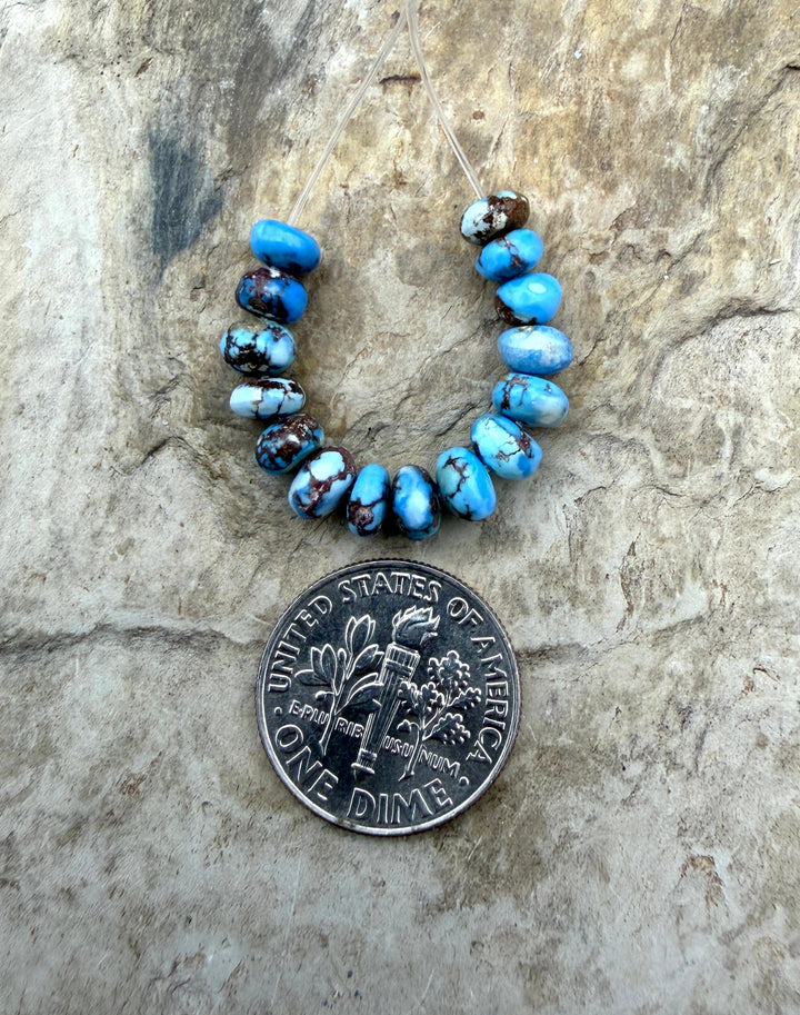 RARE AAA+ Golden Hills Turquoise (Kazakhstan) Handcut 5mm