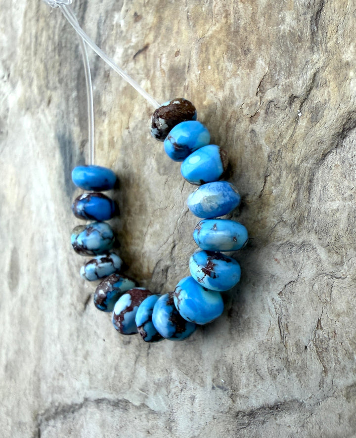 RARE AAA+ Golden Hills Turquoise (Kazakhstan) Handcut 5mm