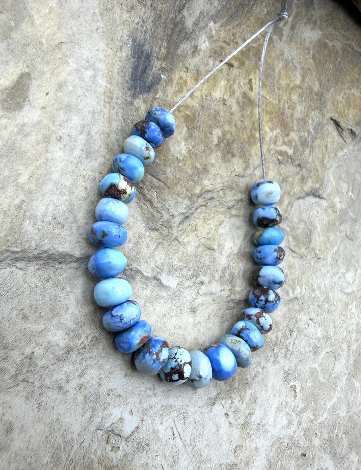 RARE AAA+ Golden Hills Turquoise (Kazakhstan) Handcut 5mm