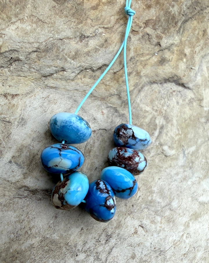 RARE AAA+ Golden Hills Turquoise (Kazakhstan) Handcut 5mm