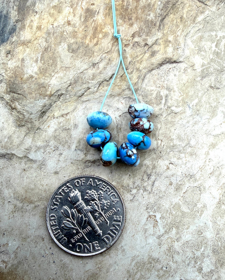RARE AAA+ Golden Hills Turquoise (Kazakhstan) Handcut 5mm
