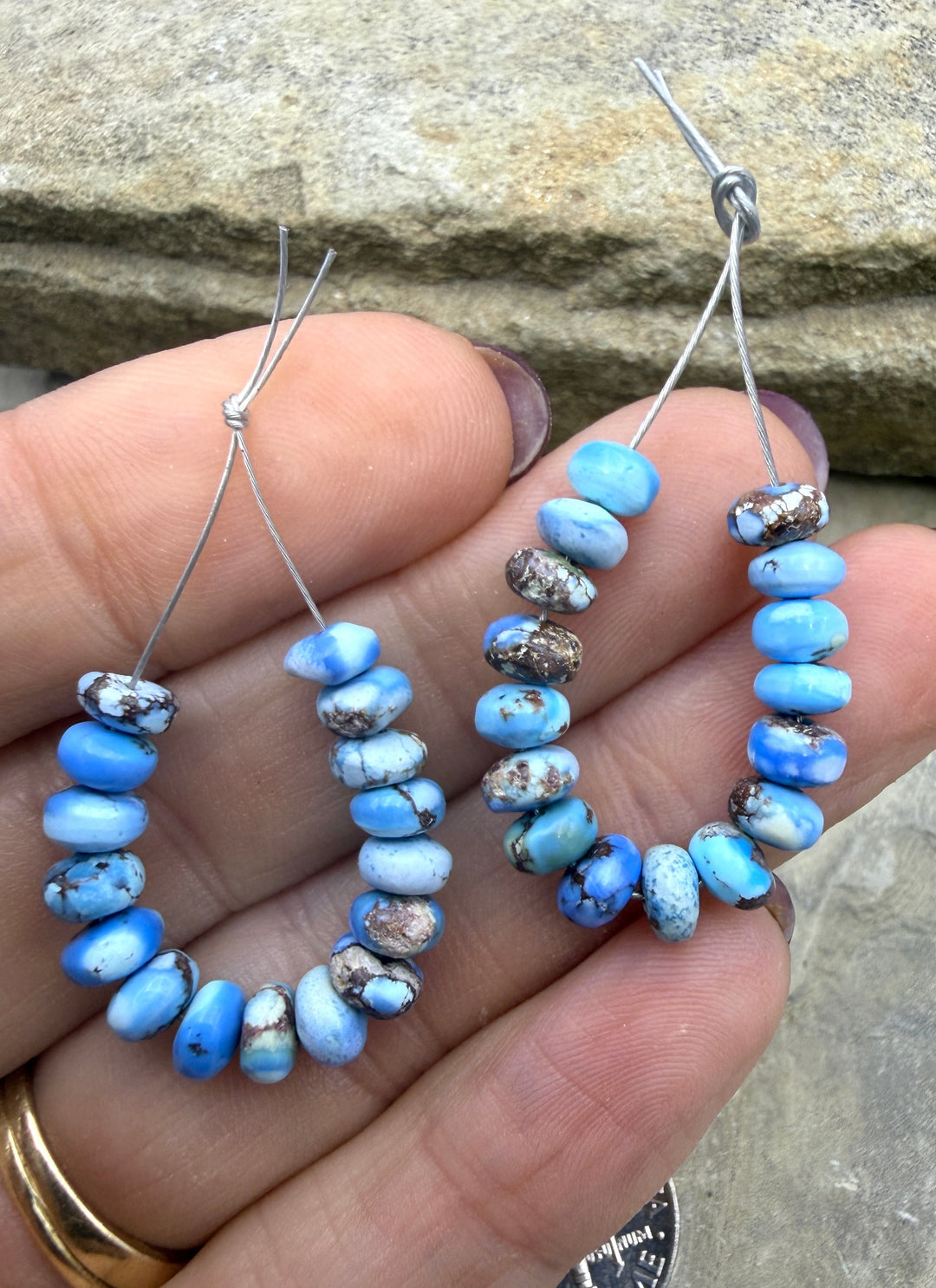 RARE AAA+ Golden Hills Turquoise (Kazakhstan) Handcut 5mm