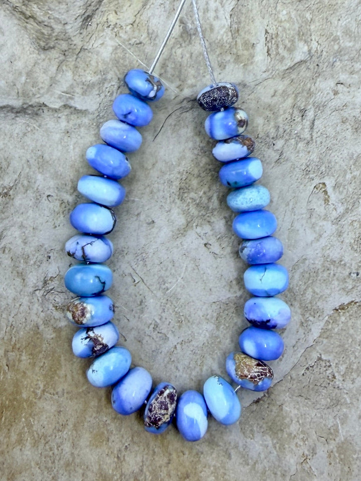 RARE AAA+ Golden Hills Turquoise (Kazakhstan) Handcut 5mm