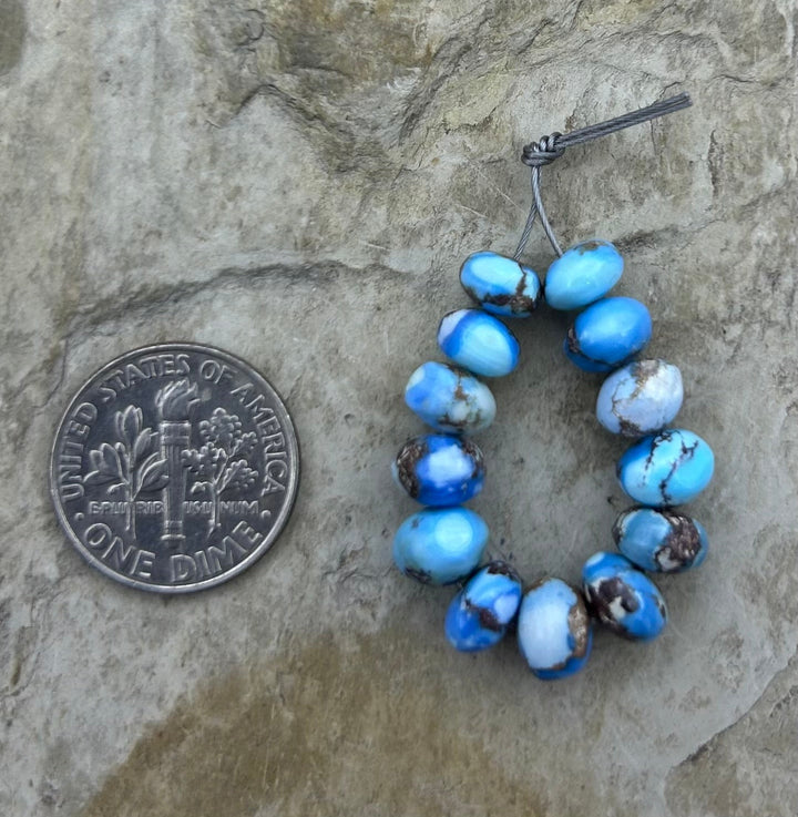 RARE AAA+ Golden Hills Turquoise (Kazakhstan) Handcut 6-7mm
