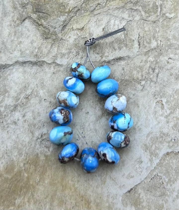 RARE AAA+ Golden Hills Turquoise (Kazakhstan) Handcut 6-7mm