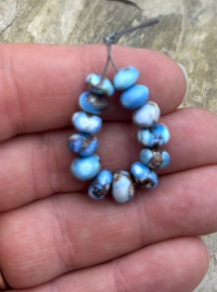 RARE AAA+ Golden Hills Turquoise (Kazakhstan) Handcut 6-7mm