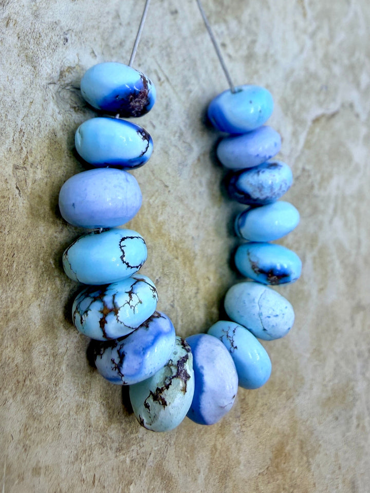 RARE AAA+ Golden Hills Turquoise (Kazakhstan) Handcut 6-7mm