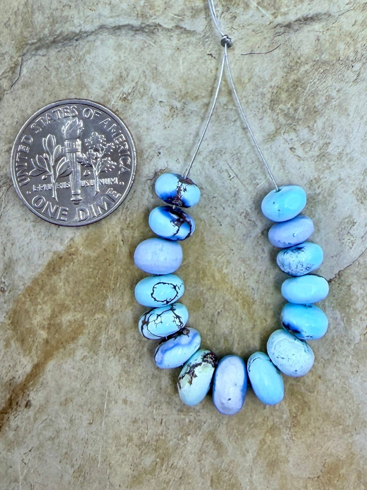 RARE AAA+ Golden Hills Turquoise (Kazakhstan) Handcut 6-7mm