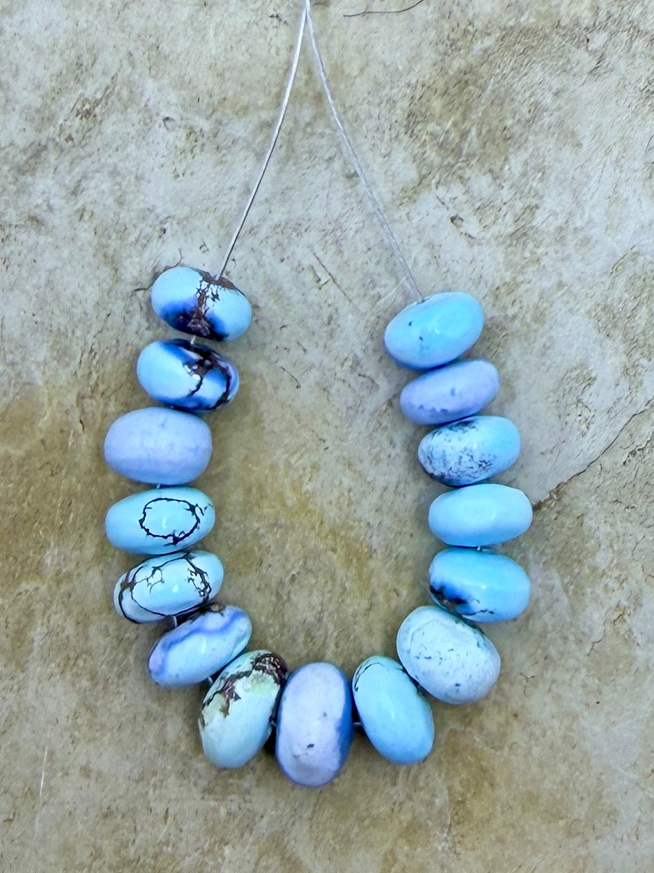 RARE AAA+ Golden Hills Turquoise (Kazakhstan) Handcut 6-7mm