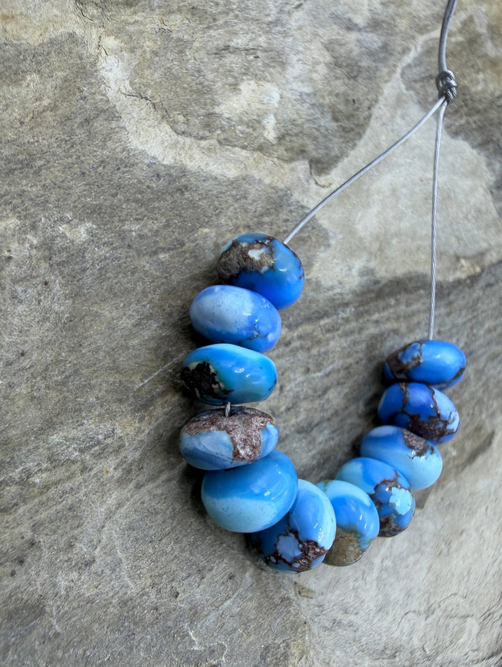 RARE AAA+ Golden Hills Turquoise (Kazakhstan) Handcut 6mm