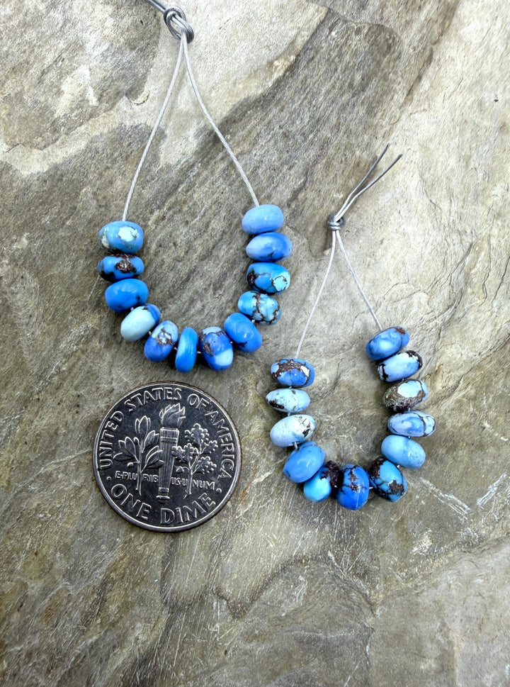 RARE AAA+ Golden Hills Turquoise (Kazakhstan) Handcut 6mm