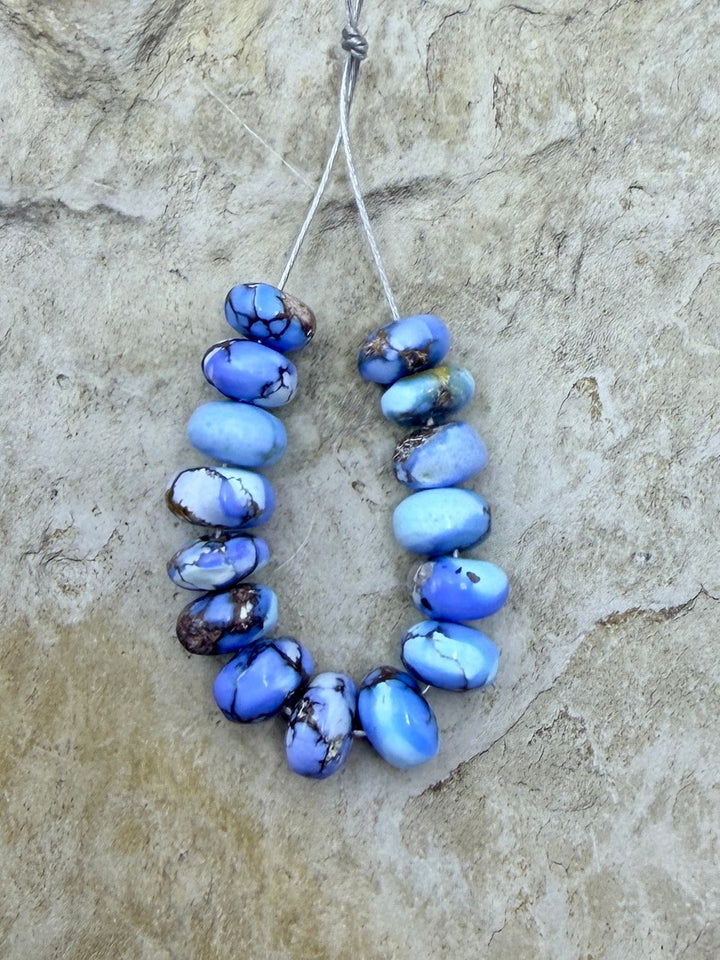 RARE AAA+ Golden Hills Turquoise (Kazakhstan) Handcut 6mm