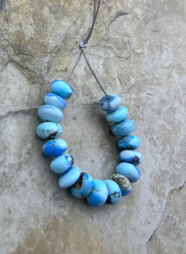 RARE AAA+ Golden Hills Turquoise (Kazakhstan) Handcut 6mm