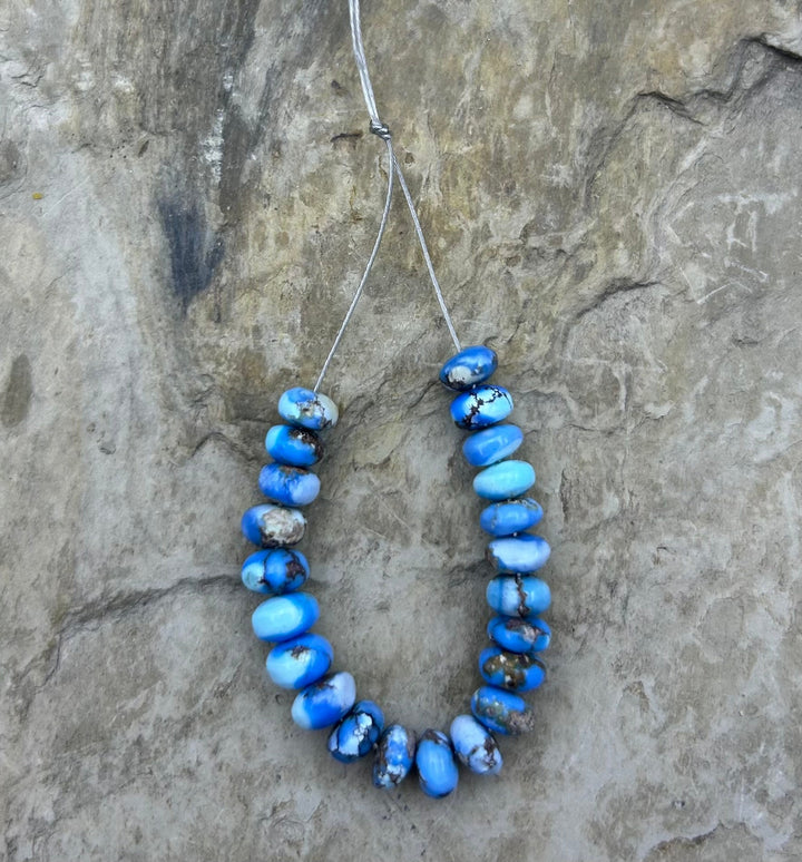 RARE AAA+ Golden Hills Turquoise (Kazakhstan) Handcut 6mm