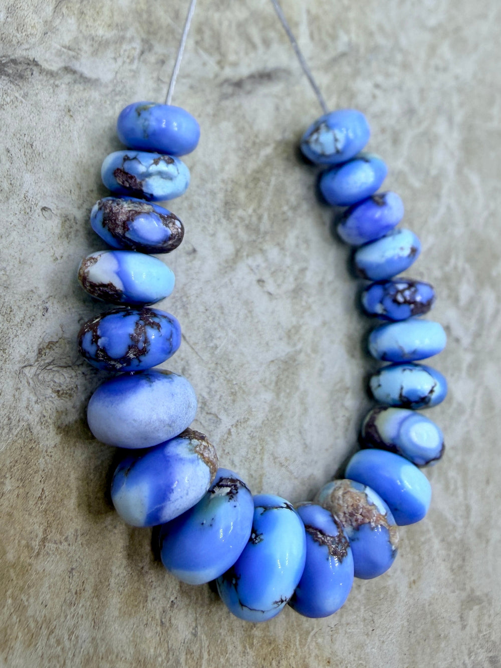 RARE AAA+ Golden Hills Turquoise (Kazakhstan) Handcut 7-8mm