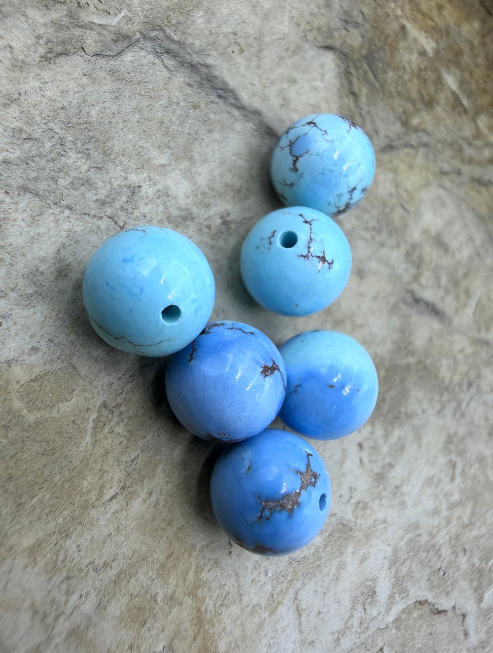 RARE AAA+ Golden Hills Turquoise (Kazakhstan) Handcut 9mm