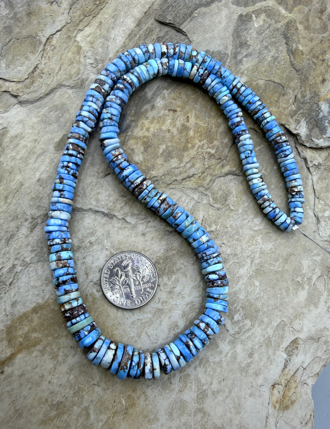 RARE AAA+ Golden Hills Turquoise (Kazakhstan) Heishi Beads