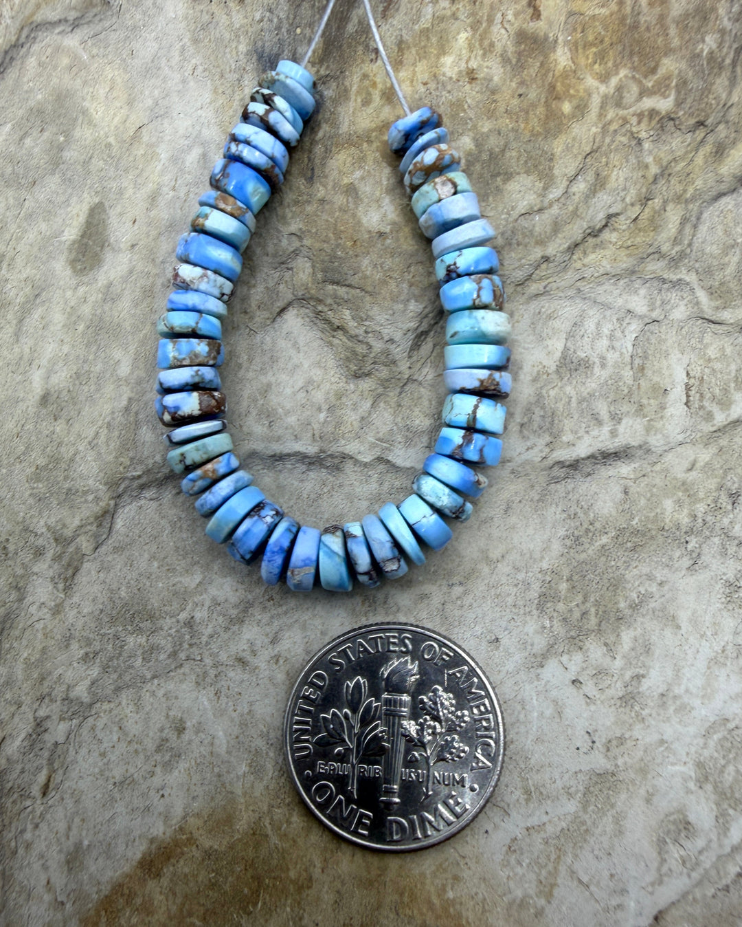 RARE AAA+ Golden Hills Turquoise (Kazakhstan) Heishi Beads