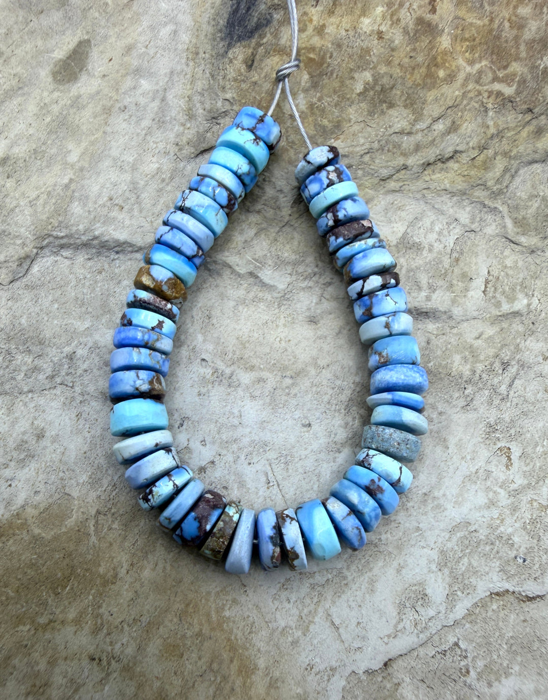 RARE AAA+ Golden Hills Turquoise (Kazakhstan) Heishi Beads