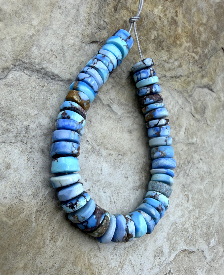 RARE AAA+ Golden Hills Turquoise (Kazakhstan) Heishi Beads