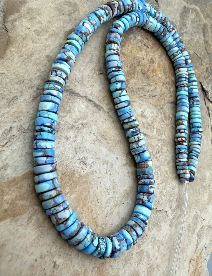 RARE AAA+ Golden Hills Turquoise (Kazakhstan) Heishi Beads