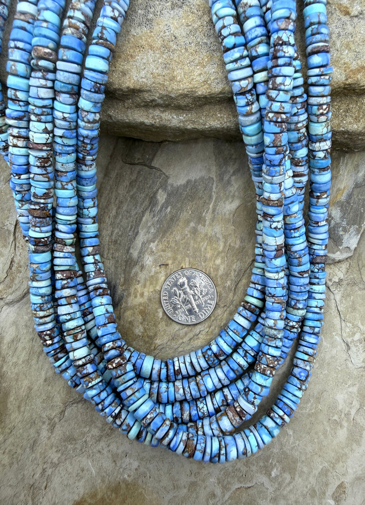 RARE AAA+ Golden Hills Turquoise (Kazakhstan) Heishi Beads