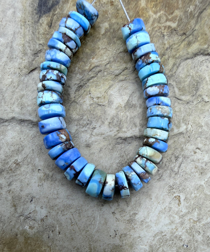 RARE AAA+ Golden Hills Turquoise (Kazakhstan) Heishi Beads