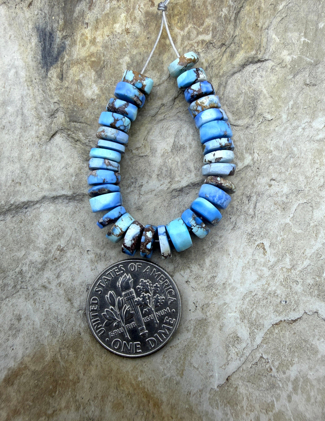 RARE AAA+ Golden Hills Turquoise (Kazakhstan) Heishi Beads
