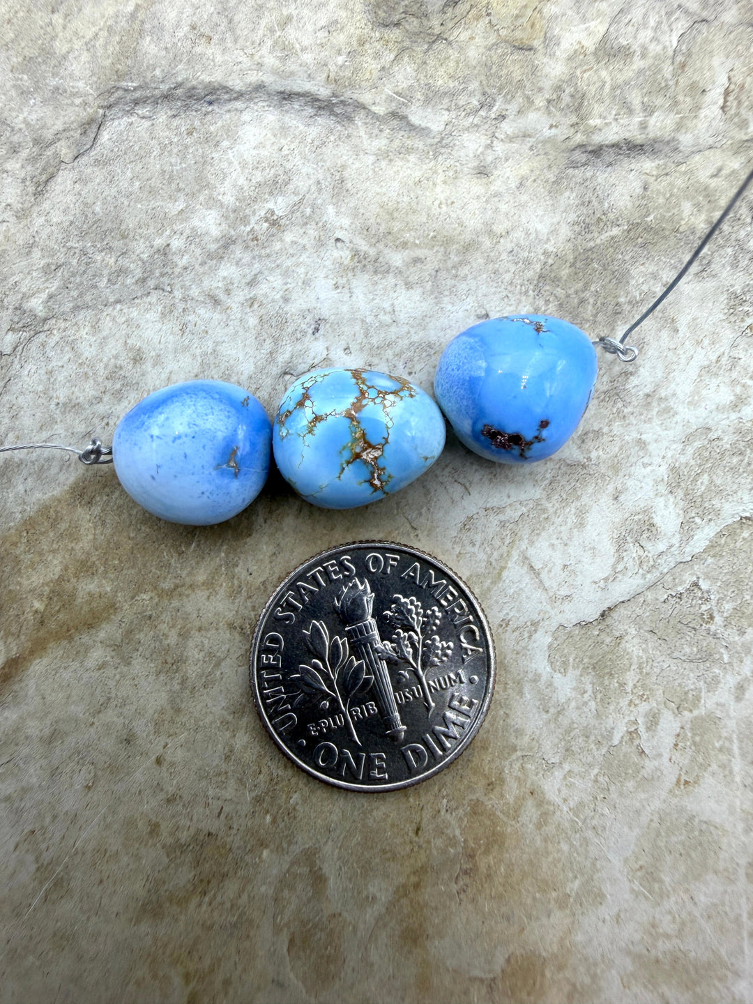 RARE AAA+ Golden Hills Turquoise (Kazakhstan) Large Rounded
