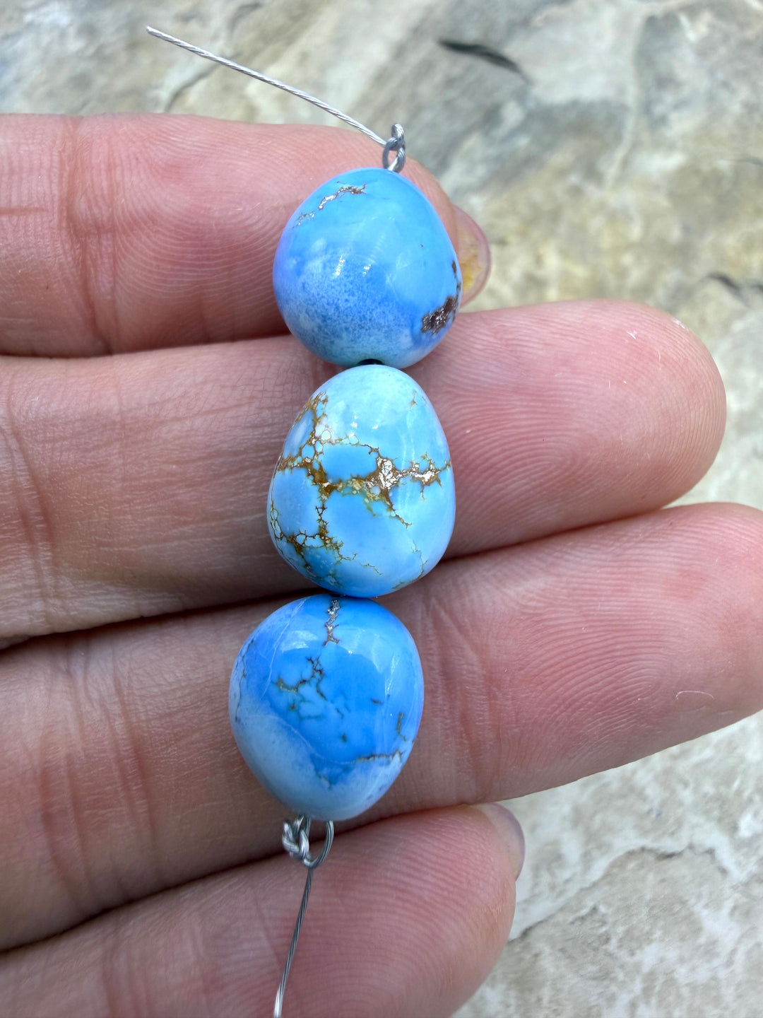RARE AAA+ Golden Hills Turquoise (Kazakhstan) Large Rounded
