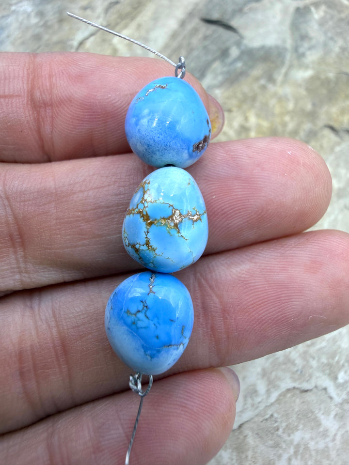 RARE AAA+ Golden Hills Turquoise (Kazakhstan) Large Rounded