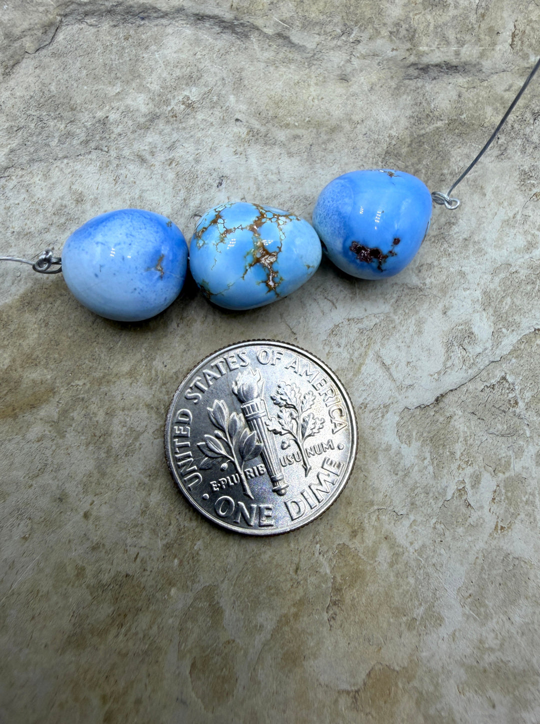 RARE AAA+ Golden Hills Turquoise (Kazakhstan) Large Rounded