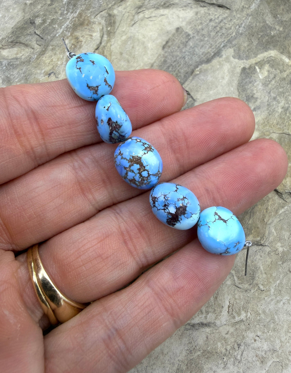 RARE AAA+ Golden Hills Turquoise (Kazakhstan) Large Rounded