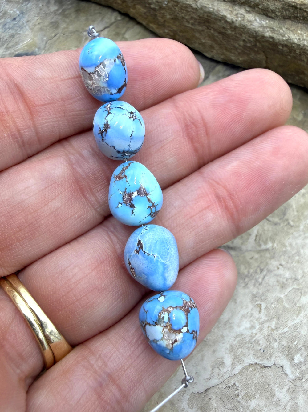 RARE AAA+ Golden Hills Turquoise (Kazakhstan) Large Rounded