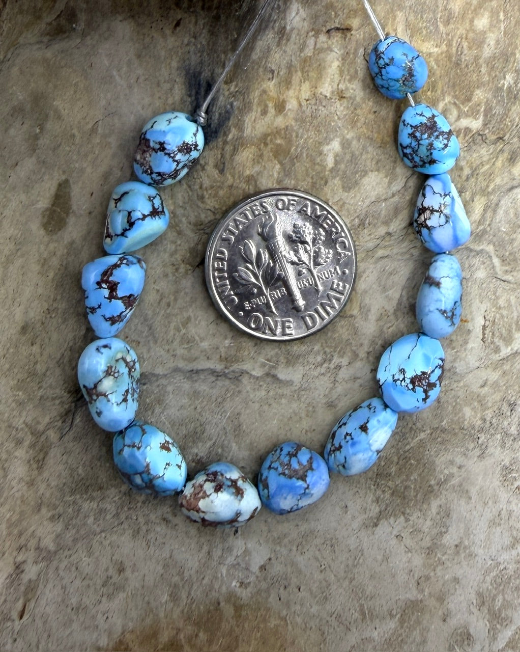 RARE AAA+ Golden Hills Turquoise (Kazakhstan) Large Rounded